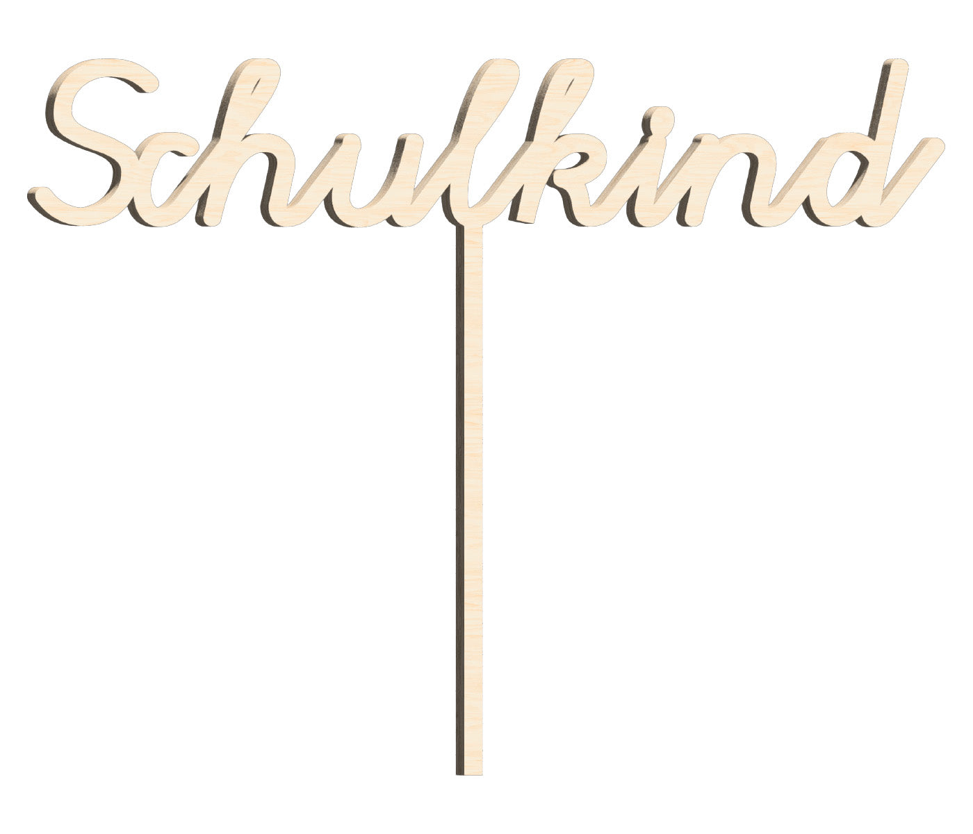 Gleevio Einschulung Cake Topper - Lila Tortendeko 'Endlich Schulkind' Für Schulanfänger