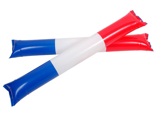 2 Stk Frankreich aufblasbare Klatschstangen 00/0832 Klatschstäbe 60x10 cml