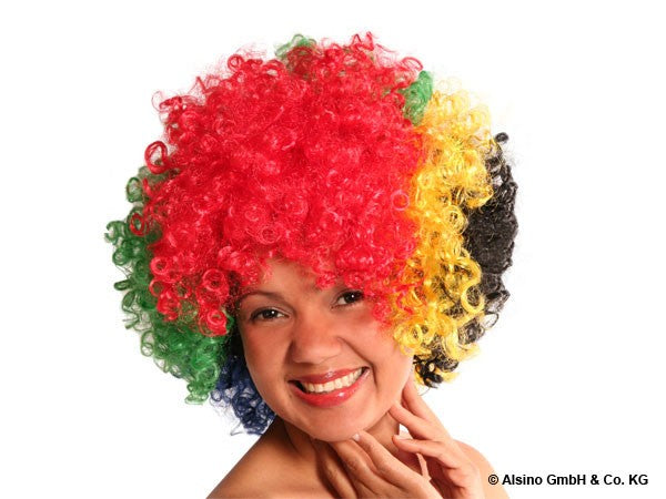 5 Farben Mega Funky Party XXL Afro Perücke