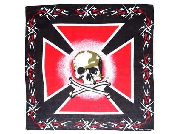 Bandana Zandana Kopftuch Halstuch  ca. 54 x 54 cm mit verschiedenen Motiven 100% Baumwolle