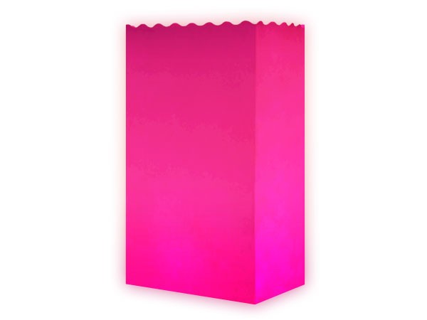 10 Stk. Laterne Lichttüten Basic pink