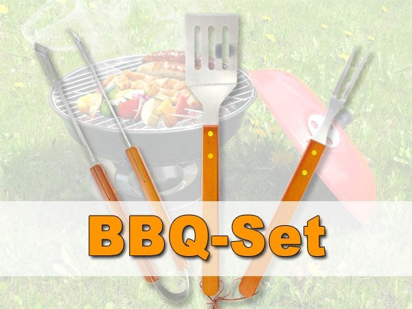 BBQ Set Barbeque Set Grillbesteck Grillzange Fleischwender Fleischgabel 02
