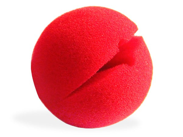 Clownnase in rot aus Schaumstoff