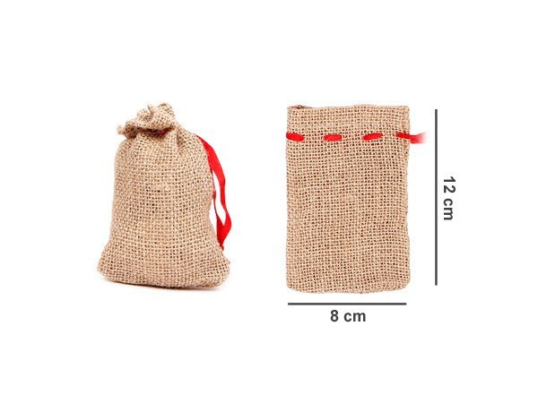 Adventskalender Säckchen Jutesäckchen 24 Stück Jutebeutel 12 x 8 cm JS 01