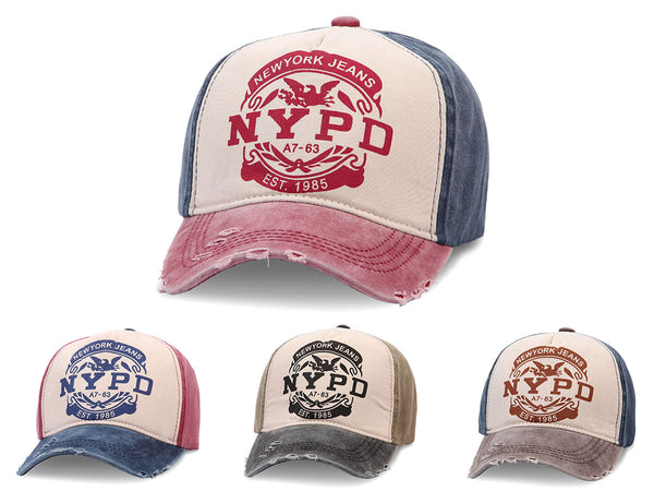 Baseball Cap NYPD Motiv im Retro Vintage