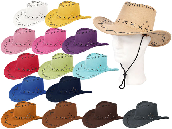Cowboyhut in verschiedenen Farben