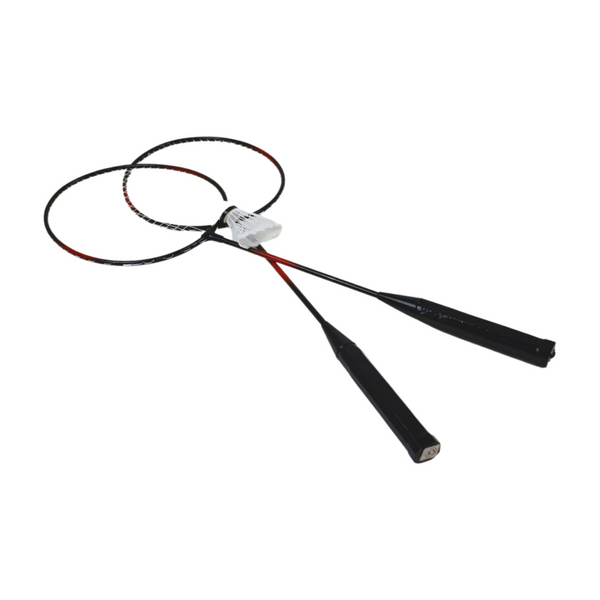 Badminton Federballschläger Set 63 x 20 cm dreifarbig