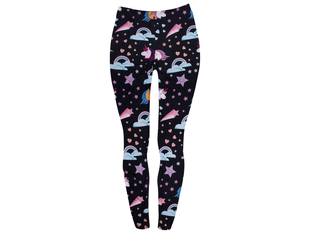 Schwrze Einhorn Leggings