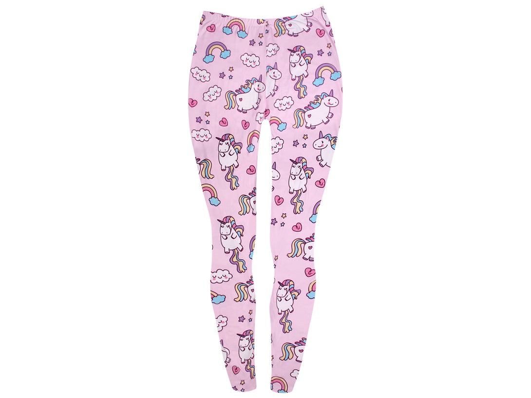 Einhorn Leggings rosa
