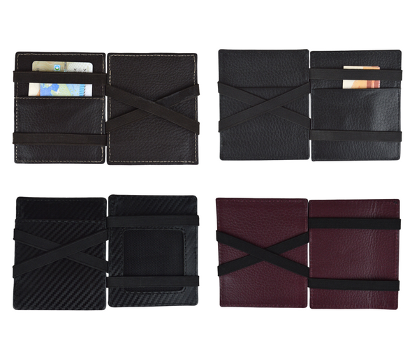 Alsino Slim Wallet Set mit Münzfach Portemonnaie Portmonee RFID Kreditkarten Etui Kleine Geldbörse