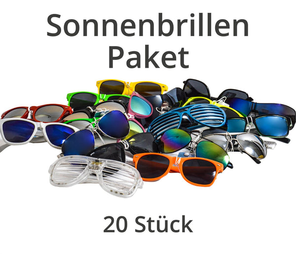 20 Stück Sonnenbrillen Sonnebrille Designer