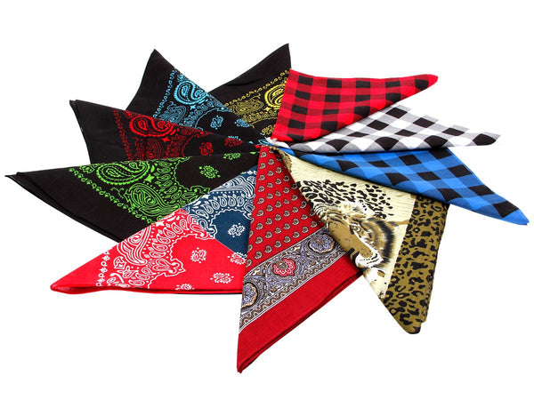 Bandana Biker Tuch 54 x 54 cm verschiedene Farben