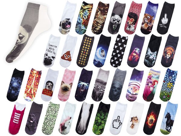Coole Socken mit lustigen Motiven