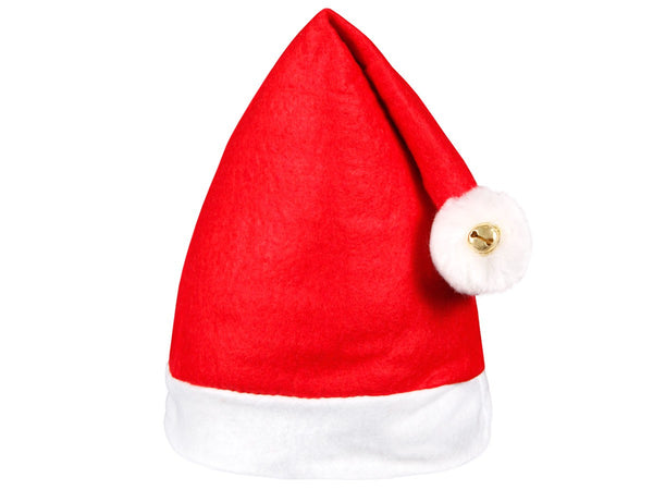 Alsino 12 Stück Weihnachtsmütze rot mit 2 Bommeln u Glocken 30