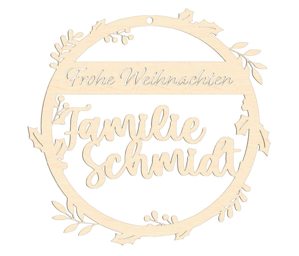 Hängedeko Christbaum Schmuck - personalisiert - Fensterdeko Weihnachten