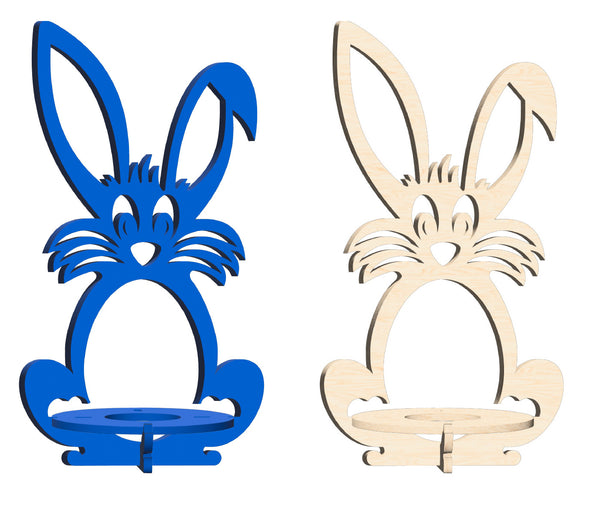 Osterei Halter Ei Halterung Ostern Oster-Deko Aufsteller Deko Osterhase zum Bemalen