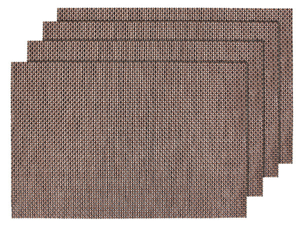 Alsino 4er Set edle Platzmatten braun