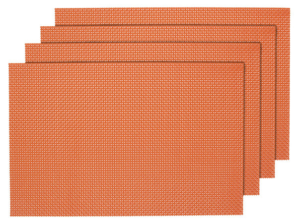 Alsino 4er Set edle Platzmatten orange
