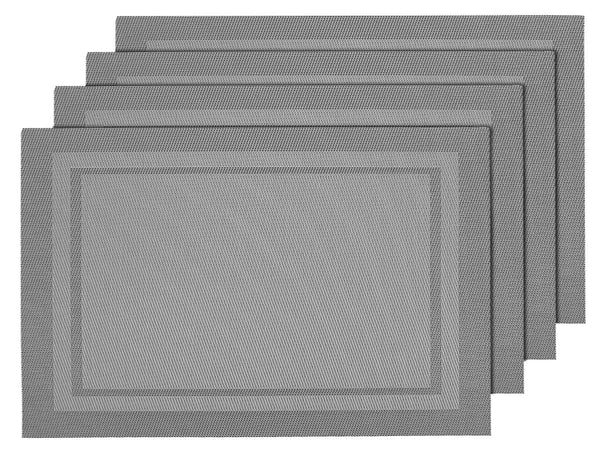 Alsino 4er Set edle Platzmatten braun