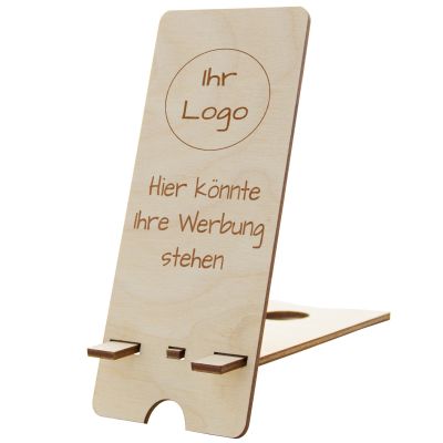 Handy Ständer Smartphone Tablet Halter Halterung Smartphoneständer aus Holz